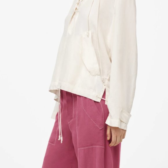 ZARA SRPLS LOOSE FIT ROSE COLOR TROUSER PANT - Picture 7 of 10